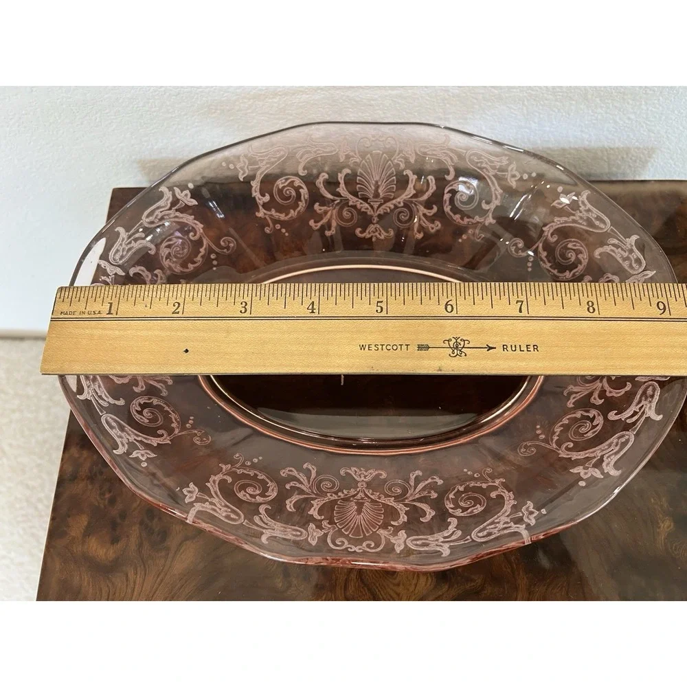 Fostoria Glass Versailles Pink 9 1/4